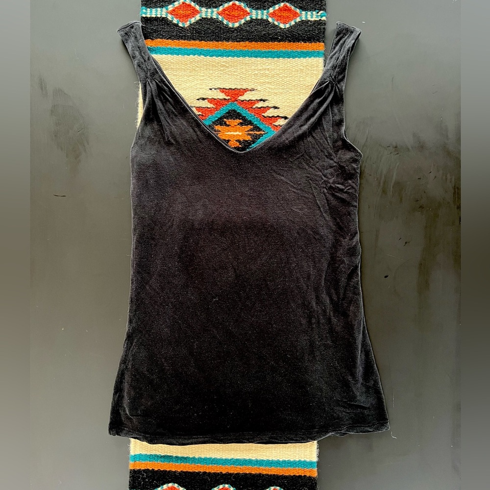 Boden black double-layer flowy sleeveless top size 4 US